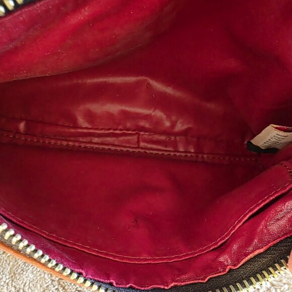 Dooney & Bourke Giraffe Print Wristlet Mini Shoulder Bag Brown Cream Leather - Picture 9 of 13